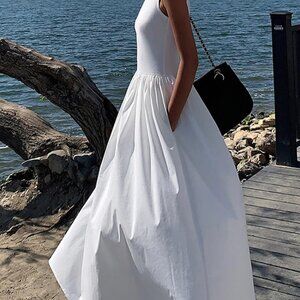 The Commense Leisure Crew Neck Long Dress
